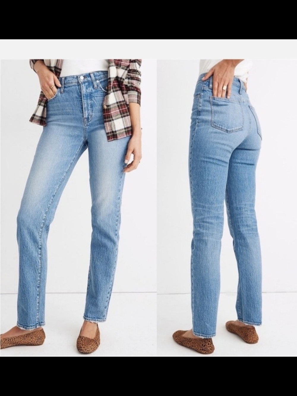 Madewell Light Blue Straight-Leg Jeans - Women Size 29 Tall